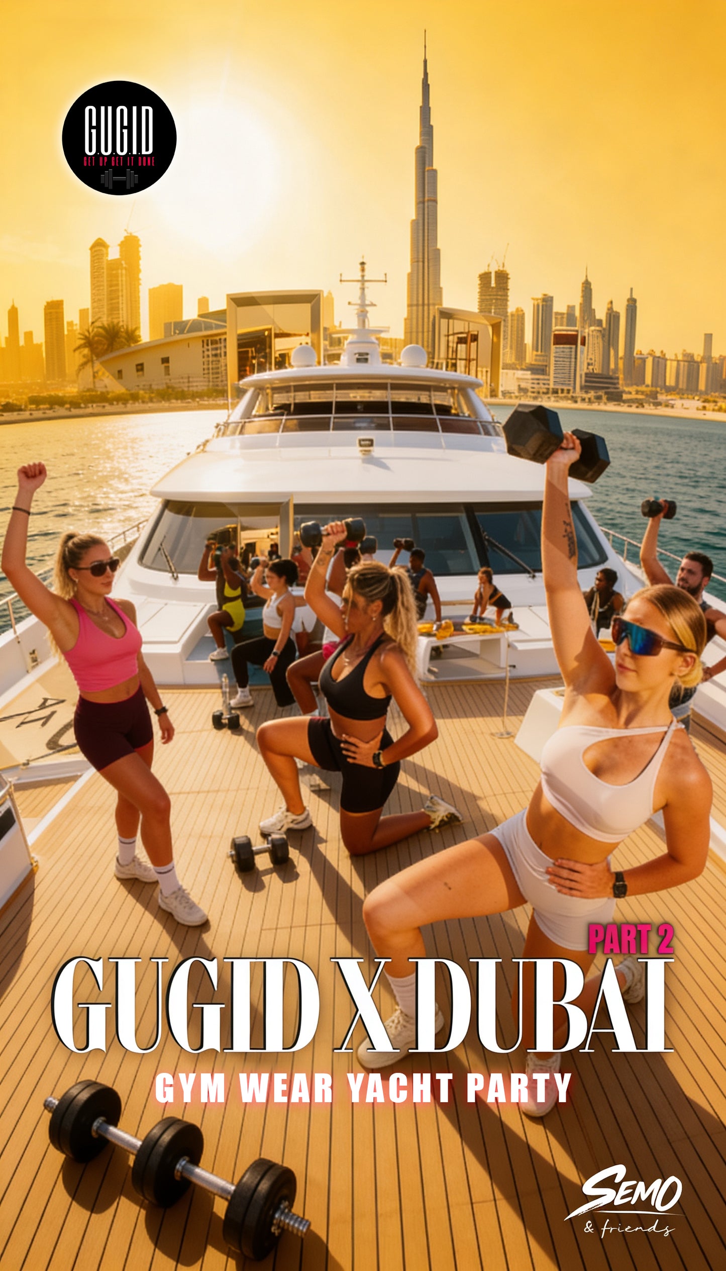 GUGID Gym Wear Yacht Party 🛥️
