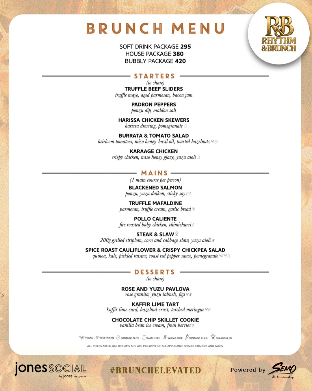R&B Brunch Dubai (Deposit Payment)